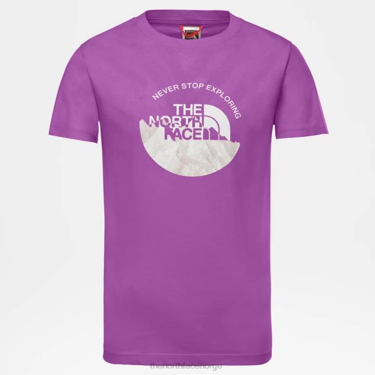 ungdoms t-skjorte V20J2302 søt fiolett The North Face