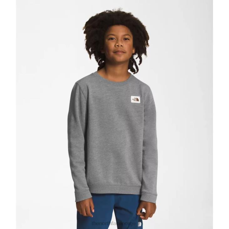 teen heritage patch crew V20J6147 grå The North Face