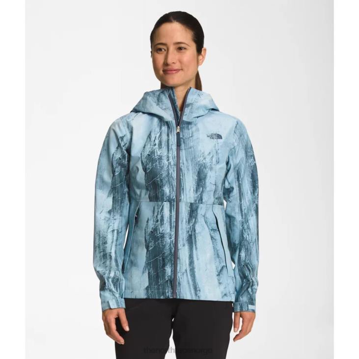 futurelight jakke med dryzzle-trykk for kvinner V20J4847 beta blå The North Face