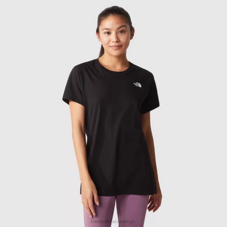 enkel kuppel t-skjorte for kvinner V20J623 svart The North Face