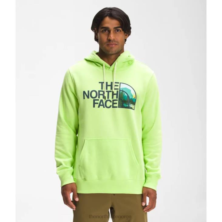 hettegenser for menn med halv kuppel genser V20J3435 grønn The North Face