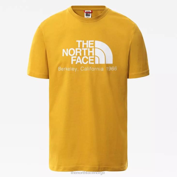 menn berkeley california t-skjorte V20J888 pilved gul The North Face