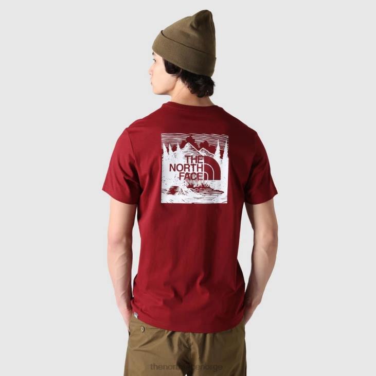 menn redbox feiring t-skjorte V20J1889 cordovan The North Face